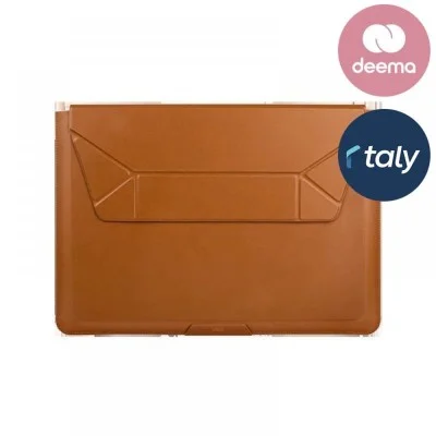 Lap Top Bag Sleeve With Foldable Stand (Up To 14”) Uniq - Toffee Brown